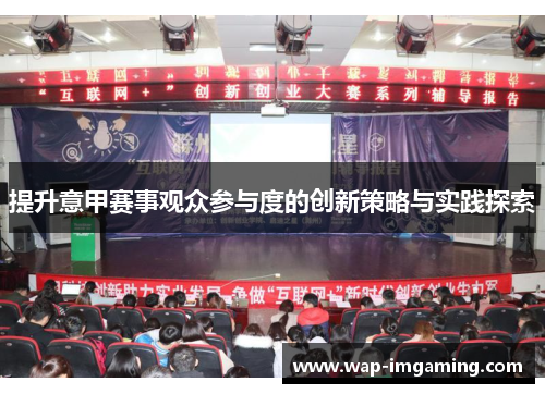 提升意甲赛事观众参与度的创新策略与实践探索
